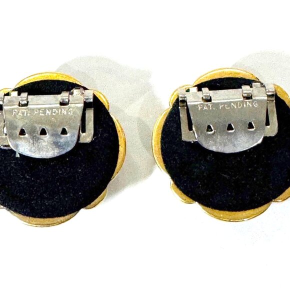 Vintage shoe clip , gold and black onyx , classic and elegant - Picture 3 of 3